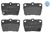 Bremsbelagsatz, Scheibenbremse Hinterachse MEYLE 025 236 5614/W