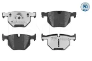 Bremsbelagsatz, Scheibenbremse Hinterachse MEYLE 025 237 3217/PD
