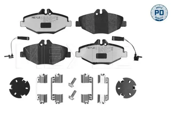 Bremsbelagsatz, Scheibenbremse Vorderachse MEYLE 025 237 4320-1/PD