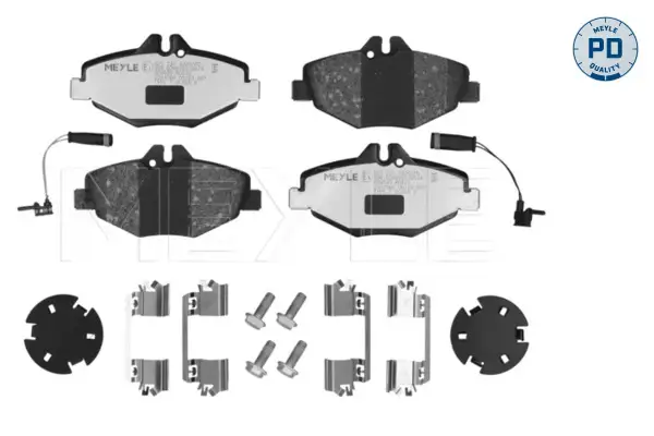 Bremsbelagsatz, Scheibenbremse Vorderachse MEYLE 025 237 4320/PD