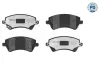Bremsbelagsatz, Scheibenbremse Vorderachse MEYLE 025 237 6617/PD