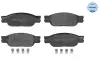 Bremsbelagsatz, Scheibenbremse Vorderachse MEYLE 025 239 0818