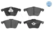Bremsbelagsatz, Scheibenbremse Vorderachse MEYLE 025 239 1218