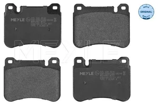 Bremsbelagsatz, Scheibenbremse Vorderachse MEYLE 025 239 4516