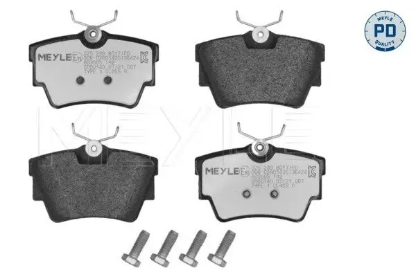 Bremsbelagsatz, Scheibenbremse MEYLE 025 239 8017/PD