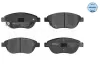 Bremsbelagsatz, Scheibenbremse Vorderachse MEYLE 025 239 8119/W Bild Bremsbelagsatz, Scheibenbremse Vorderachse MEYLE 025 239 8119/W