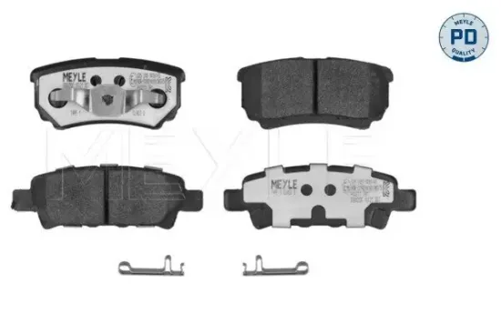 Bremsbelagsatz, Scheibenbremse Hinterachse MEYLE 025 240 1416/PD Bild Bremsbelagsatz, Scheibenbremse Hinterachse MEYLE 025 240 1416/PD