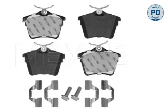 Bremsbelagsatz, Scheibenbremse Hinterachse MEYLE 025 241 3517/PD Bild Bremsbelagsatz, Scheibenbremse Hinterachse MEYLE 025 241 3517/PD