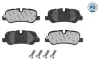 Bremsbelagsatz, Scheibenbremse Hinterachse MEYLE 025 241 9217/PD