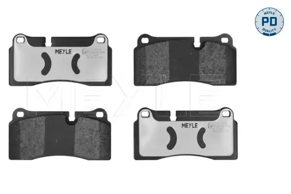 Bremsbelagsatz, Scheibenbremse Hinterachse MEYLE 025 242 6118/PD
