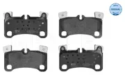 Bremsbelagsatz, Scheibenbremse Hinterachse MEYLE 025 242 9616