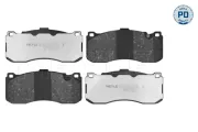 Bremsbelagsatz, Scheibenbremse Vorderachse MEYLE 025 243 1617/PD