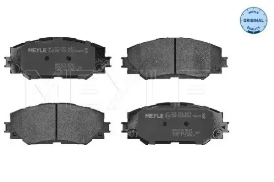 Bremsbelagsatz, Scheibenbremse Vorderachse MEYLE 025 243 3617 Bild Bremsbelagsatz, Scheibenbremse Vorderachse MEYLE 025 243 3617