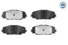 Bremsbelagsatz, Scheibenbremse Vorderachse MEYLE 025 243 3717/PD