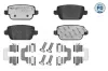 Bremsbelagsatz, Scheibenbremse Hinterachse MEYLE 025 245 3715/PD