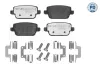 Bremsbelagsatz, Scheibenbremse Hinterachse MEYLE 025 245 3716/PD