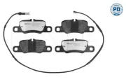 Bremsbelagsatz, Scheibenbremse Hinterachse MEYLE 025 245 5416/PD