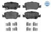 Bremsbelagsatz, Scheibenbremse Hinterachse MEYLE 025 246 6415/W Bild Bremsbelagsatz, Scheibenbremse Hinterachse MEYLE 025 246 6415/W