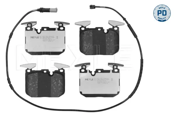 Bremsbelagsatz, Scheibenbremse Vorderachse MEYLE 025 250 2818/PD