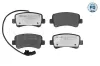 Bremsbelagsatz, Scheibenbremse Hinterachse MEYLE 025 251 1218/PD