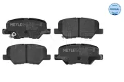 Bremsbelagsatz, Scheibenbremse Hinterachse MEYLE 025 256 8814