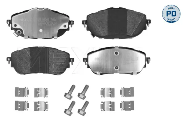 Bremsbelagsatz, Scheibenbremse Vorderachse MEYLE 025 256 9819/PD
