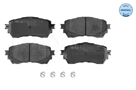 Bremsbelagsatz, Scheibenbremse Vorderachse MEYLE 025 257 2516 Bild Bremsbelagsatz, Scheibenbremse Vorderachse MEYLE 025 257 2516