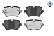 Bremsbelagsatz, Scheibenbremse Hinterachse MEYLE 025 257 4217/PD