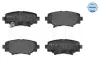 Bremsbelagsatz, Scheibenbremse Hinterachse MEYLE 025 258 7814 Bild Bremsbelagsatz, Scheibenbremse Hinterachse MEYLE 025 258 7814