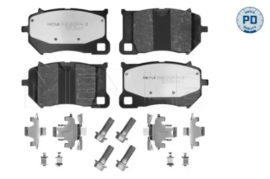 Bremsbelagsatz, Scheibenbremse Vorderachse MEYLE 025 263 0618/PD Bild Bremsbelagsatz, Scheibenbremse Vorderachse MEYLE 025 263 0618/PD