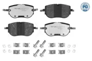 Bremsbelagsatz, Scheibenbremse Vorderachse MEYLE 025 264 1616/PD