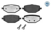 Bremsbelagsatz, Scheibenbremse Hinterachse MEYLE 025 264 6817/PD