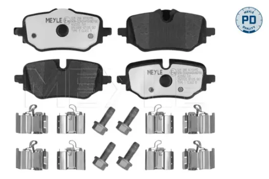 Bremsbelagsatz, Scheibenbremse Hinterachse MEYLE 025 266 8719/PD Bild Bremsbelagsatz, Scheibenbremse Hinterachse MEYLE 025 266 8719/PD