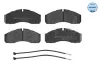 Bremsbelagsatz, Scheibenbremse Vorderachse MEYLE 025 291 6020/W Bild Bremsbelagsatz, Scheibenbremse Vorderachse MEYLE 025 291 6020/W