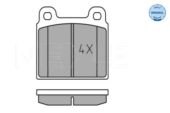 Bremsbelagsatz, Scheibenbremse Vorderachse MEYLE 025 200 1115 Bild Bremsbelagsatz, Scheibenbremse Vorderachse MEYLE 025 200 1115