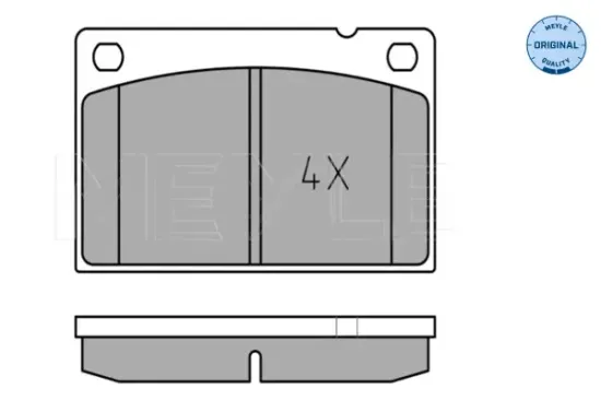 Bremsbelagsatz, Scheibenbremse Vorderachse MEYLE 025 201 5316 Bild Bremsbelagsatz, Scheibenbremse Vorderachse MEYLE 025 201 5316