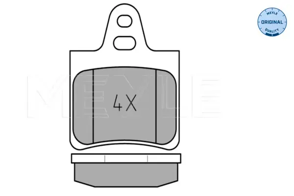 Bremsbelagsatz, Scheibenbremse Hinterachse MEYLE 025 201 6215