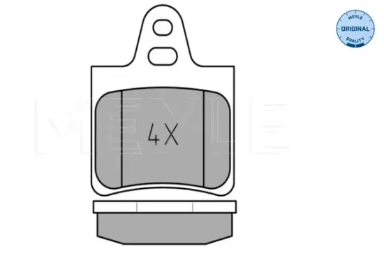 Bremsbelagsatz, Scheibenbremse Hinterachse MEYLE 025 201 6215 Bild Bremsbelagsatz, Scheibenbremse Hinterachse MEYLE 025 201 6215