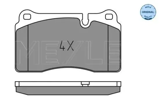 Bremsbelagsatz, Scheibenbremse Vorderachse MEYLE 025 202 1717 Bild Bremsbelagsatz, Scheibenbremse Vorderachse MEYLE 025 202 1717