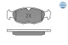 Bremsbelagsatz, Scheibenbremse MEYLE 025 205 4716 Bild Bremsbelagsatz, Scheibenbremse MEYLE 025 205 4716