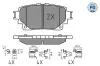 Bremsbelagsatz, Scheibenbremse Hinterachse MEYLE 025 205 8215/PD Bild Bremsbelagsatz, Scheibenbremse Hinterachse MEYLE 025 205 8215/PD