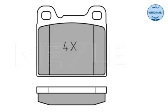 Bremsbelagsatz, Scheibenbremse Hinterachse MEYLE 025 207 5514 Bild Bremsbelagsatz, Scheibenbremse Hinterachse MEYLE 025 207 5514