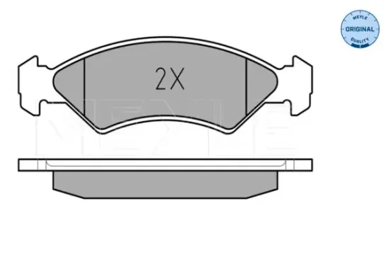 Bremsbelagsatz, Scheibenbremse Vorderachse MEYLE 025 208 5717 Bild Bremsbelagsatz, Scheibenbremse Vorderachse MEYLE 025 208 5717