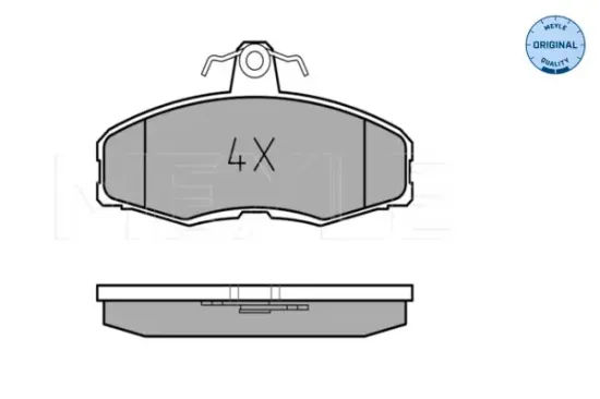 Bremsbelagsatz, Scheibenbremse Vorderachse MEYLE 025 208 6117 Bild Bremsbelagsatz, Scheibenbremse Vorderachse MEYLE 025 208 6117