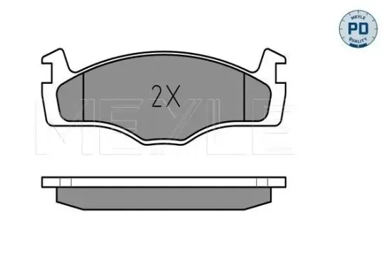 Bremsbelagsatz, Scheibenbremse Vorderachse MEYLE 025 208 8717/PD Bild Bremsbelagsatz, Scheibenbremse Vorderachse MEYLE 025 208 8717/PD