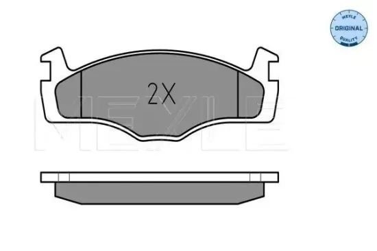 Bremsbelagsatz, Scheibenbremse Vorderachse MEYLE 025 208 8717 Bild Bremsbelagsatz, Scheibenbremse Vorderachse MEYLE 025 208 8717