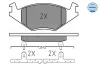 Bremsbelagsatz, Scheibenbremse MEYLE 025 208 8719 Bild Bremsbelagsatz, Scheibenbremse MEYLE 025 208 8719