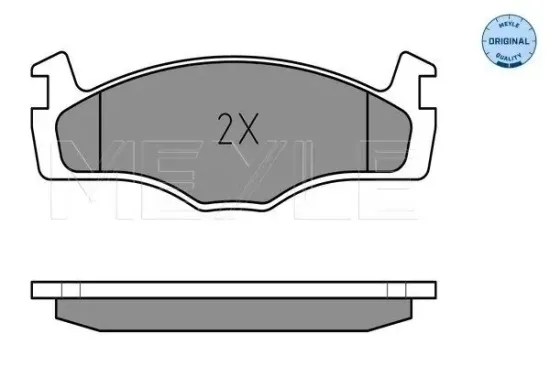 Bremsbelagsatz, Scheibenbremse Vorderachse MEYLE 025 208 8719 Bild Bremsbelagsatz, Scheibenbremse Vorderachse MEYLE 025 208 8719