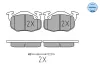 Bremsbelagsatz, Scheibenbremse Vorderachse MEYLE 025 209 0518/W Bild Bremsbelagsatz, Scheibenbremse Vorderachse MEYLE 025 209 0518/W