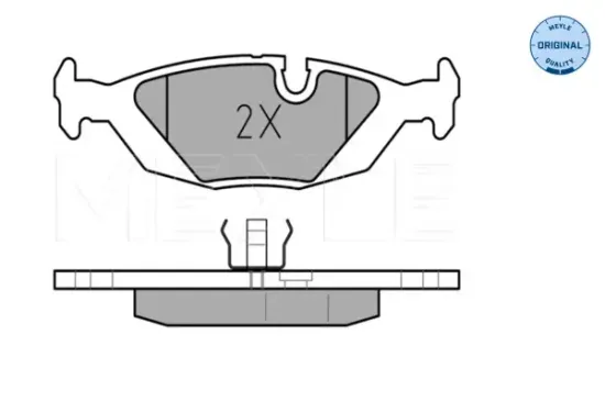 Bremsbelagsatz, Scheibenbremse Hinterachse MEYLE 025 210 8914 Bild Bremsbelagsatz, Scheibenbremse Hinterachse MEYLE 025 210 8914